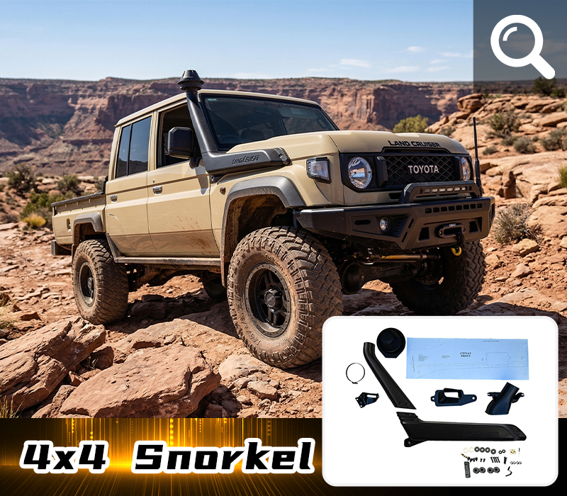 17971A 17971A Snorkel with "LAND CRUISER" for Toyota Land Cruiser 70, 76, 79 2024 Onwards - Image 1